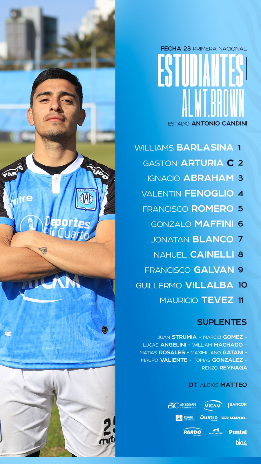 Almirante venció Estudiantes aleja descenso