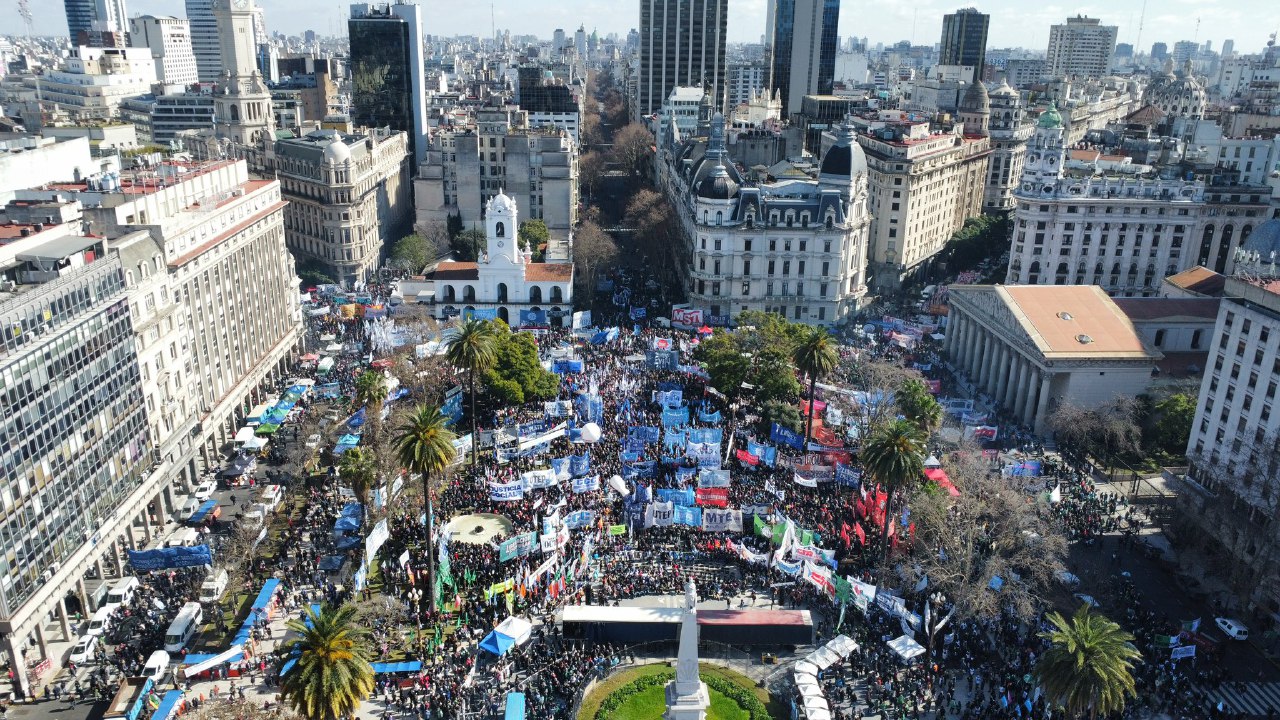 San Cayetano : Movilización y acto multitudinario para decir basta al hambre de Milei