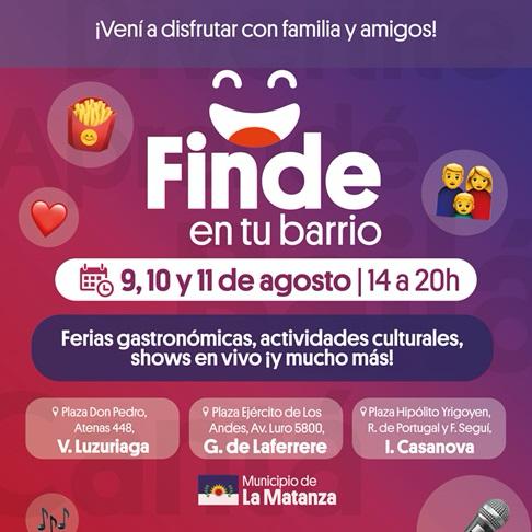 Finde en tu barrio llega a Gregorio de Laferrere, Villa Luzuriaga e Isidro Casanova