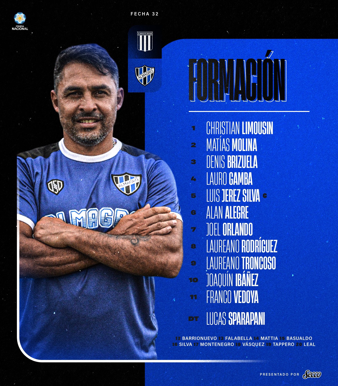 Almirante cayó 2 a 1 contra Almagro