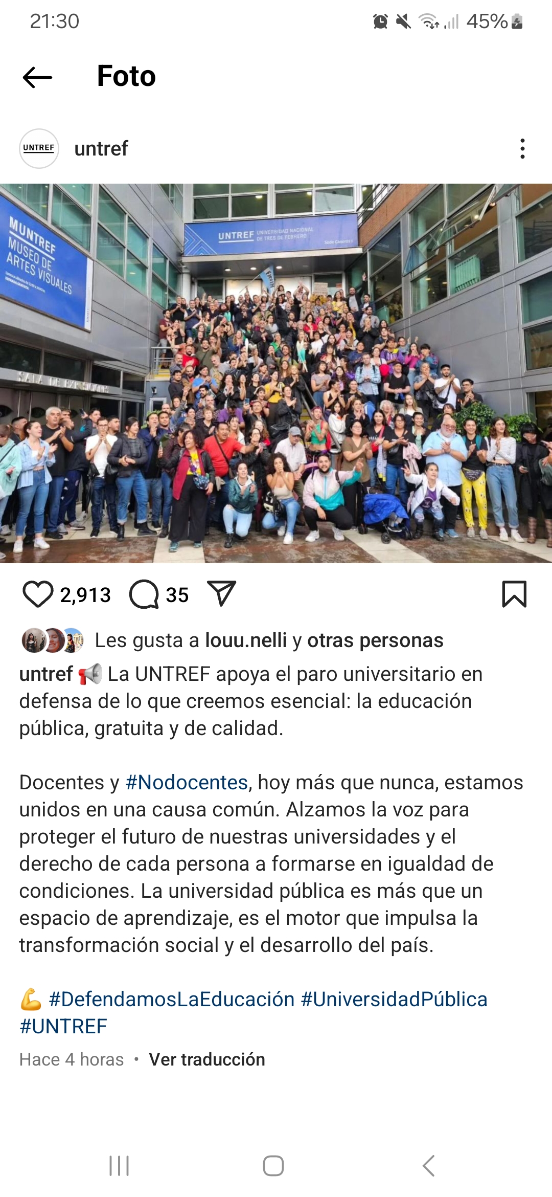 ¿Qué hicieron los estudiantes al ratificarse el veto?
