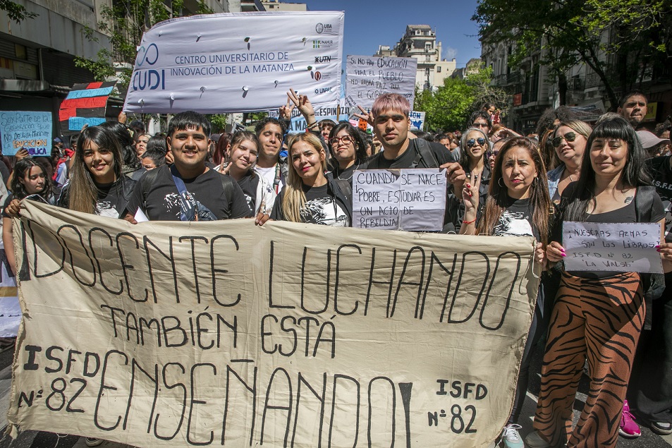 La Matanza participó de la Marcha Universitaria en defensa de la educación pública