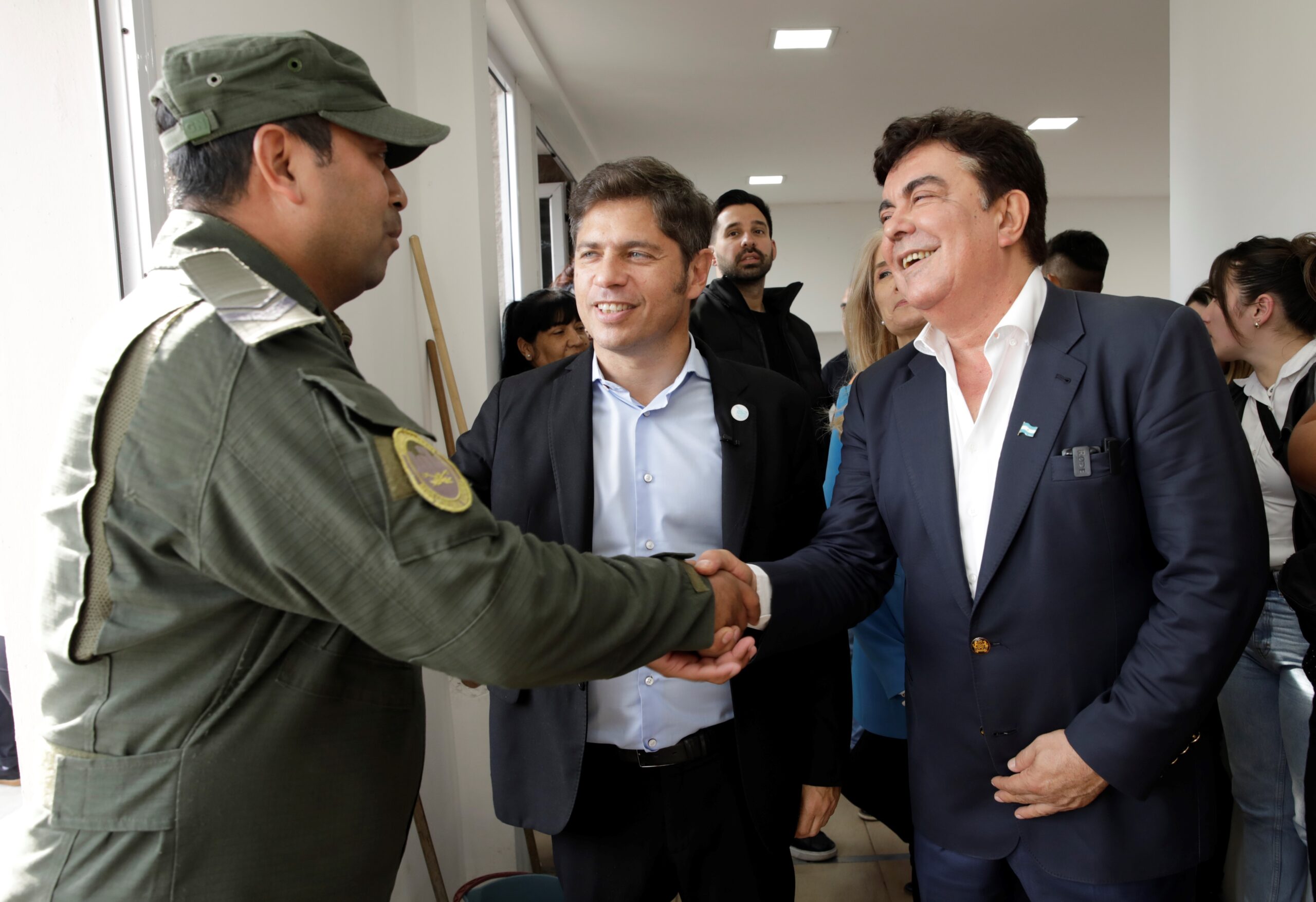 Fernando Espinoza y Axel Kicillof inauguraron una nueva Base de la FBA, y sumaron patrulleros y efectivos a La Matanza