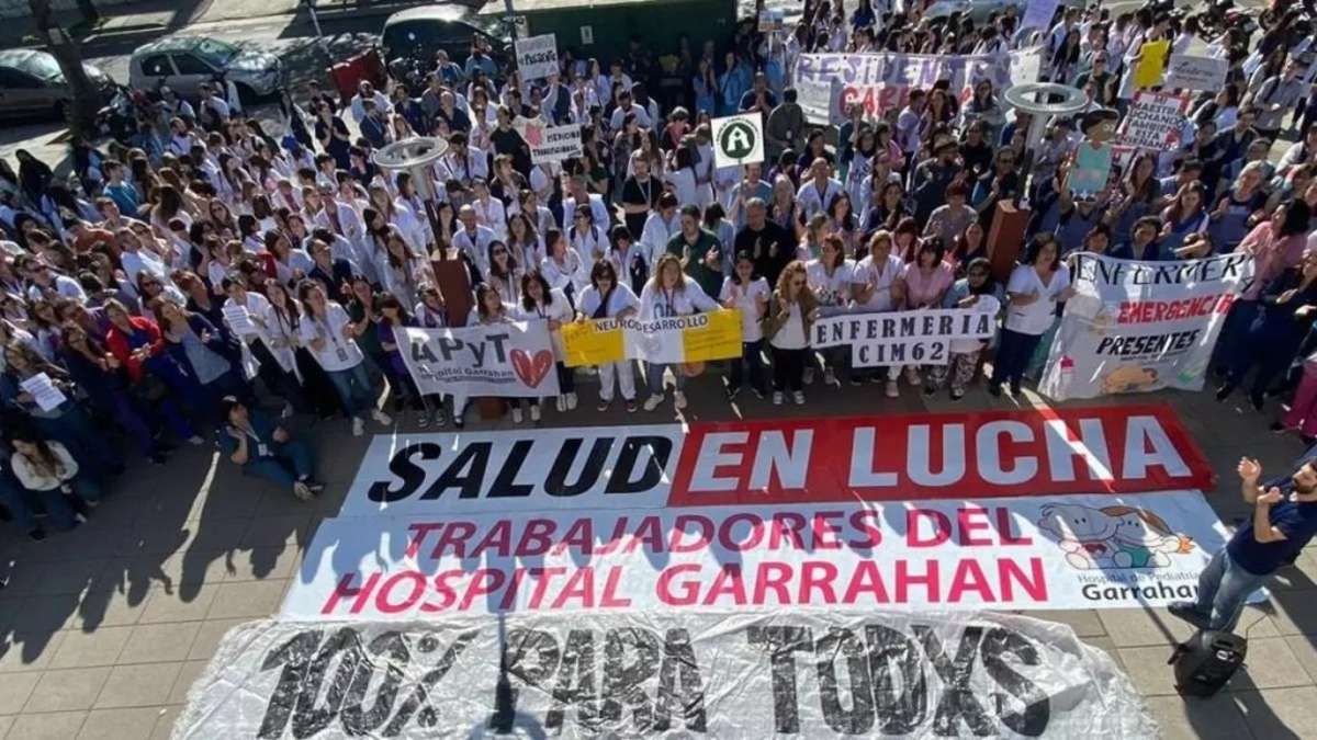 Hospital Garrahan: crece la protesta por la paritaria “más baja del año”