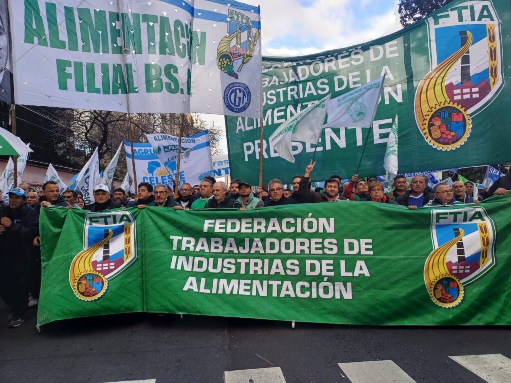 La Federación de la Alimentación realiza un paro nacional en reclamo salarial