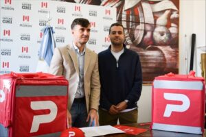 Morón firmó un convenio de colaboración con PedidosYa