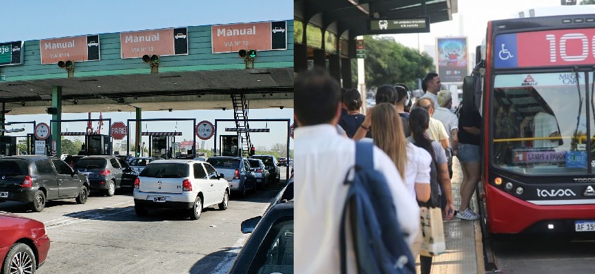 Noviembre llega con aumentos en el transporte público y peajes