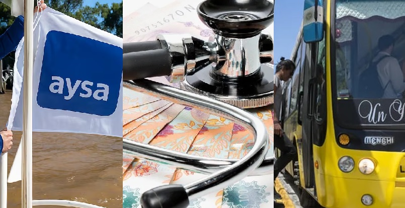 Subas de mayo 2026: aumentan el agua, las prepagas y el transporte público en el AMBA