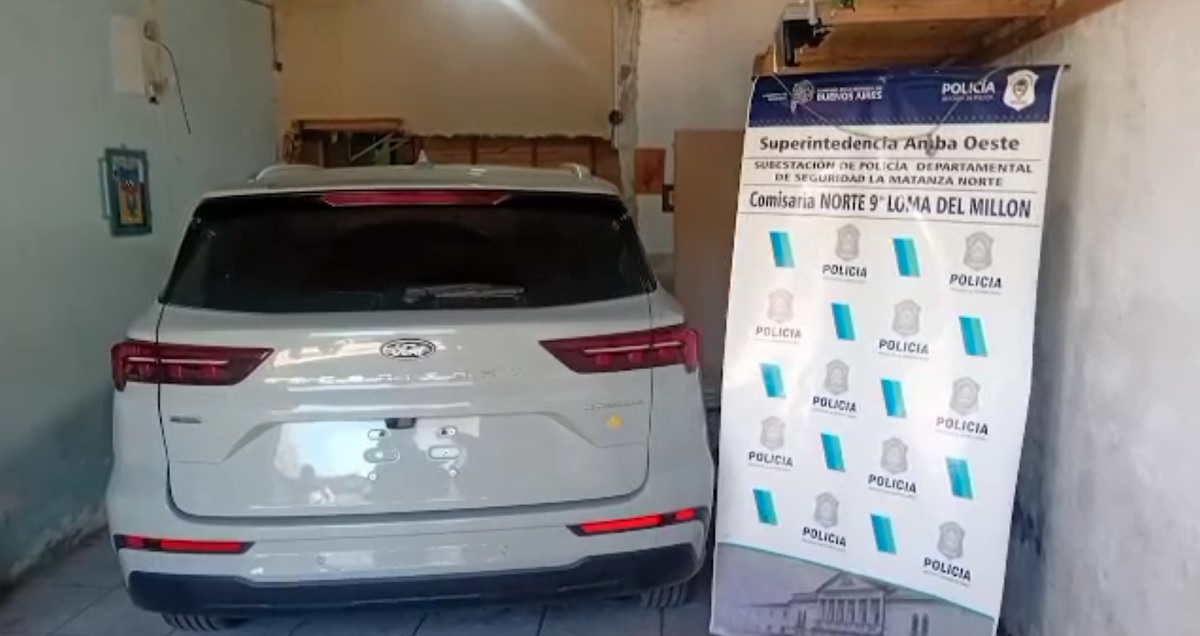 Dos ladrones presos por robar una camioneta que pudo ser recuperada por el Anillo Digital de La Matanza